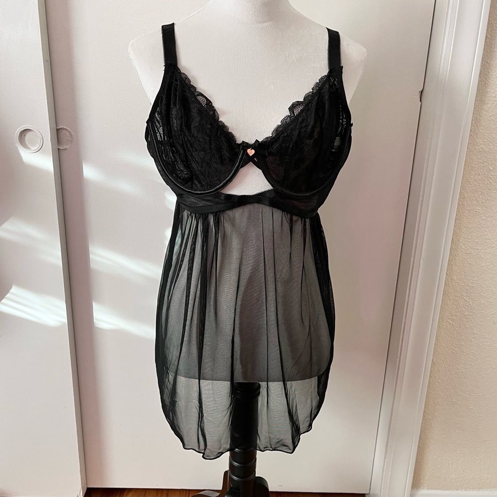 Romantic Goth Mesh/Lace Babydoll